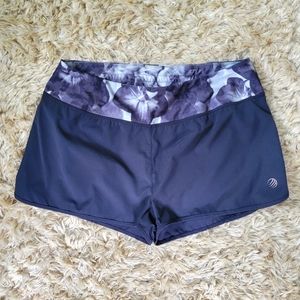 Floral Print Athletic Shorts